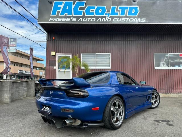 RX-7 タイプRS 2021年12月ナイトスポーツリビルトE/G(RD13P)載せ替え済み APEXパワーFC SSR18インチAW SARDキャタライザー グロウフルタップ車高調 クラフトスクエアドアミラー(3枚目)
