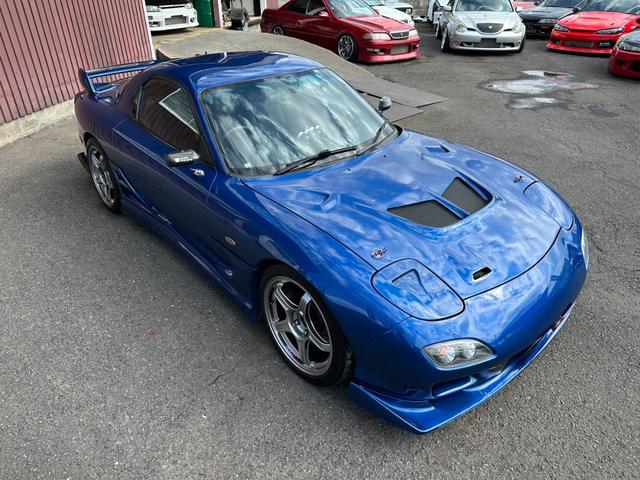 RX-7 タイプRS 2021年12月ナイトスポーツリビルトE/G(RD13P)載せ替え済み APEXパワーFC SSR18インチAW SARDキャタライザー グロウフルタップ車高調 クラフトスクエアドアミラー(8枚目)