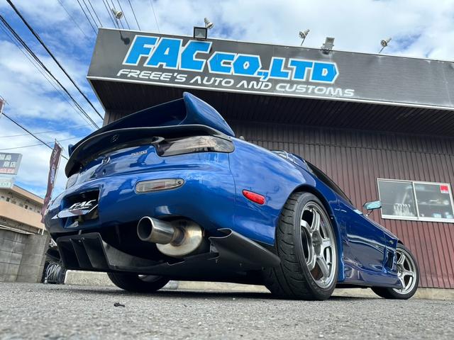 RX-7 タイプRS 2021年12月ナイトスポーツリビルトE/G(RD13P)載せ替え済み APEXパワーFC SSR18インチAW SARDキャタライザー グロウフルタップ車高調 クラフトスクエアドアミラー(13枚目)