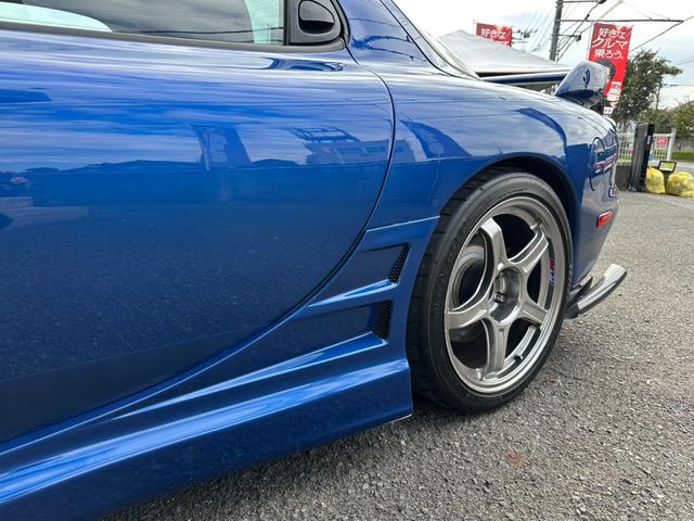 RX-7 タイプRS 2021年12月ナイトスポーツリビルトE/G(RD13P)載せ替え済み APEXパワーFC SSR18インチAW SARDキャタライザー グロウフルタップ車高調 クラフトスクエアドアミラー(18枚目)