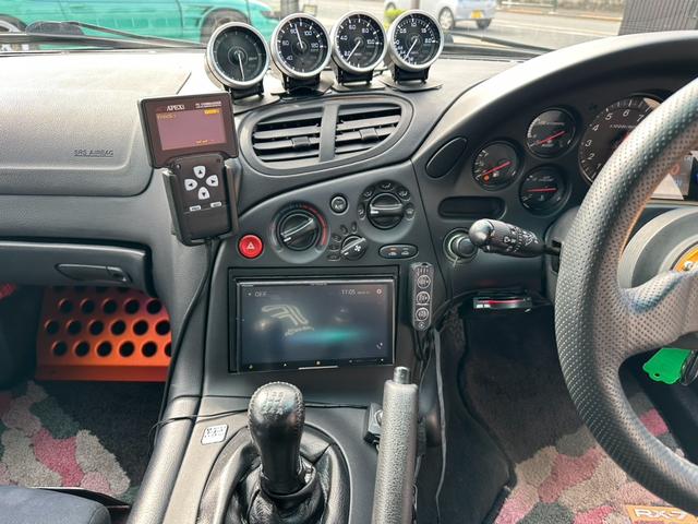 RX-7 タイプRS 2021年12月ナイトスポーツリビルトE/G(RD13P)載せ替え済み APEXパワーFC SSR18インチAW SARDキャタライザー グロウフルタップ車高調 クラフトスクエアドアミラー(23枚目)