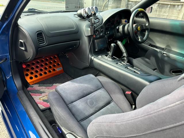 RX-7 タイプRS 2021年12月ナイトスポーツリビルトE/G(RD13P)載せ替え済み APEXパワーFC SSR18インチAW SARDキャタライザー グロウフルタップ車高調 クラフトスクエアドアミラー(29枚目)