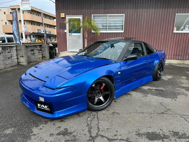 １８０ＳＸ タイプＩＩＩ　スーパーハイキャスパッケージ　サンルーフ　Ｒ０６ＭＩＤ１８インチＡＷ　機械式ＬＳＤ　フルエアロ　フルタップ車高調　前後ワイドフェンダー　ＢＬＩＴＺ前置きインタークーラー　フルバケ　社外マフラー　渚オートガッチリサポート（2枚目）