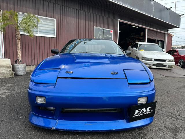 １８０ＳＸ タイプＩＩＩ　スーパーハイキャスパッケージ　サンルーフ　Ｒ０６ＭＩＤ１８インチＡＷ　機械式ＬＳＤ　フルエアロ　フルタップ車高調　前後ワイドフェンダー　ＢＬＩＴＺ前置きインタークーラー　フルバケ　社外マフラー　渚オートガッチリサポート（7枚目）