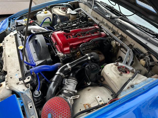 １８０ＳＸ タイプＩＩＩ　スーパーハイキャスパッケージ　サンルーフ　Ｒ０６ＭＩＤ１８インチＡＷ　機械式ＬＳＤ　フルエアロ　フルタップ車高調　前後ワイドフェンダー　ＢＬＩＴＺ前置きインタークーラー　フルバケ　社外マフラー　渚オートガッチリサポート（30枚目）