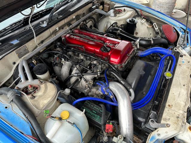 １８０ＳＸ タイプＩＩＩ　スーパーハイキャスパッケージ　サンルーフ　Ｒ０６ＭＩＤ１８インチＡＷ　機械式ＬＳＤ　フルエアロ　フルタップ車高調　前後ワイドフェンダー　ＢＬＩＴＺ前置きインタークーラー　フルバケ　社外マフラー　渚オートガッチリサポート（31枚目）