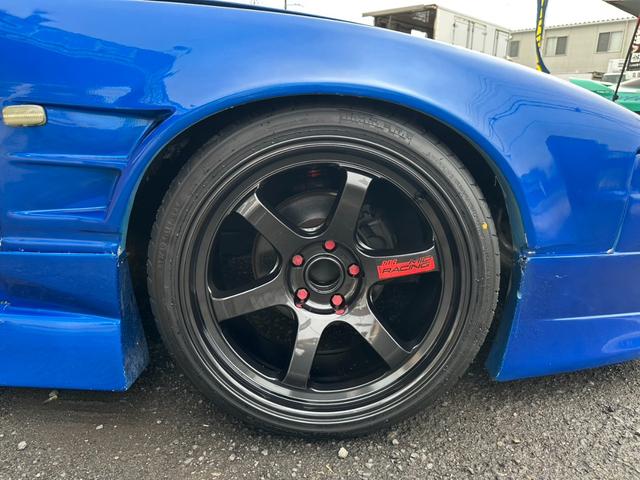 １８０ＳＸ タイプＩＩＩ　スーパーハイキャスパッケージ　サンルーフ　Ｒ０６ＭＩＤ１８インチＡＷ　機械式ＬＳＤ　フルエアロ　フルタップ車高調　前後ワイドフェンダー　ＢＬＩＴＺ前置きインタークーラー　フルバケ　社外マフラー　渚オートガッチリサポート（37枚目）