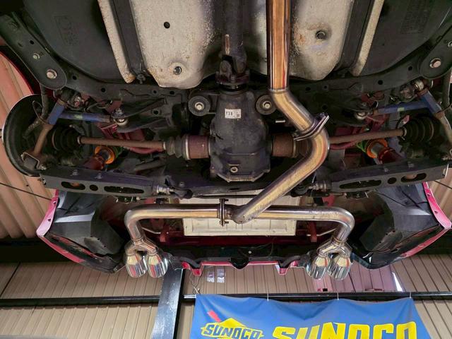 ８６ Ｇ　ロケットバニー前後ワイドフェンダー公認済み　ロケットバニーダックテール　ＷＯＲＫエモーション１８インチＡＷ　Ｓｔａｇｅ２１フロントリップ　ＴＲＤリヤハーフスポイラー　３２６車高調　風間オートロアアーム（41枚目）