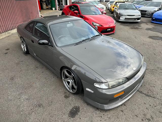 シルビア Ｋ’ｓタイプＳ　スーパーハイキャスパッケージ　機械式ＬＳＤ　フルタップ車高調　ＣＳＴ１８インチＡＷ　社外ラジエター　社外マフラー　ＡＰＥＸエアクリ（8枚目）