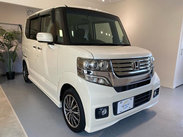 Ｎ－ＢＯＸカスタム Ｇ・ターボパッケージ　全国対応１年保証付き　両側電動スライドドア　ナビ　バックカメラ　ＴＶ　Ｂｌｕｅｔｏｏｔｈ接続　オートライト　アイドリングストップ　盗難防止システム　スマートキー　ＨＩＤ（2枚目）