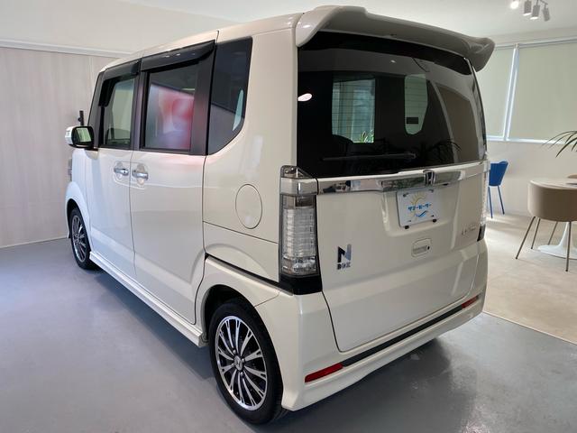 Ｎ－ＢＯＸカスタム Ｇ・ターボパッケージ　全国対応１年保証付き　両側電動スライドドア　ナビ　バックカメラ　ＴＶ　Ｂｌｕｅｔｏｏｔｈ接続　オートライト　アイドリングストップ　盗難防止システム　スマートキー　ＨＩＤ（3枚目）