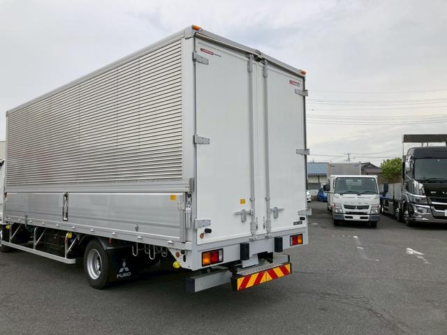 ファイター 三菱ふそう　中型アルミウイング　最大積載量２８５０ｋｇ　パブコ製アルミウイング　Ｒ５年６月製　６２ワイド　リアエアサス　ラッシングレール２段　セイコーラック２個　引き出しフック１０個　最大積載量２８５０ｋｇ　未稼働車（37枚目）