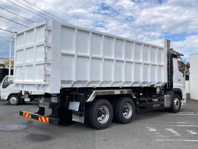 プロフィア 日野 大型 深ダンプ 26.9立米 最大積載9300kg 新明和製深ダンプ R6年8月製 リア片開き リターダー付 アルミホイール 最大積載9300kg 26.9立米 未稼働車(3枚目)
