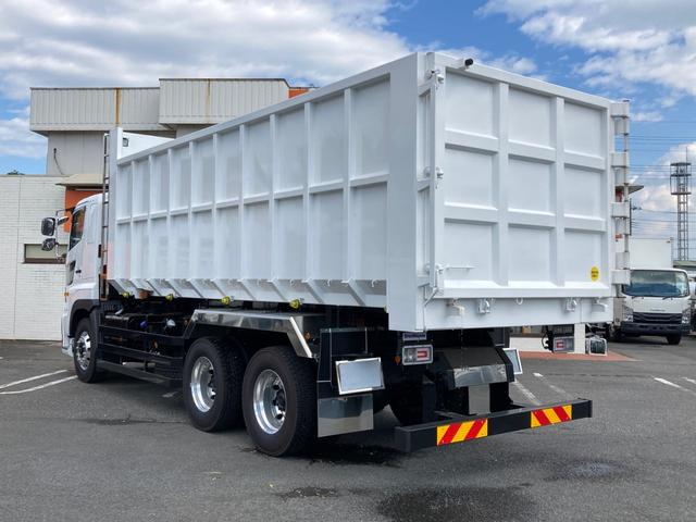 プロフィア 日野 大型 深ダンプ 26.9立米 最大積載9300kg 新明和製深ダンプ R6年8月製 リア片開き リターダー付 アルミホイール 最大積載9300kg 26.9立米 未稼働車(4枚目)