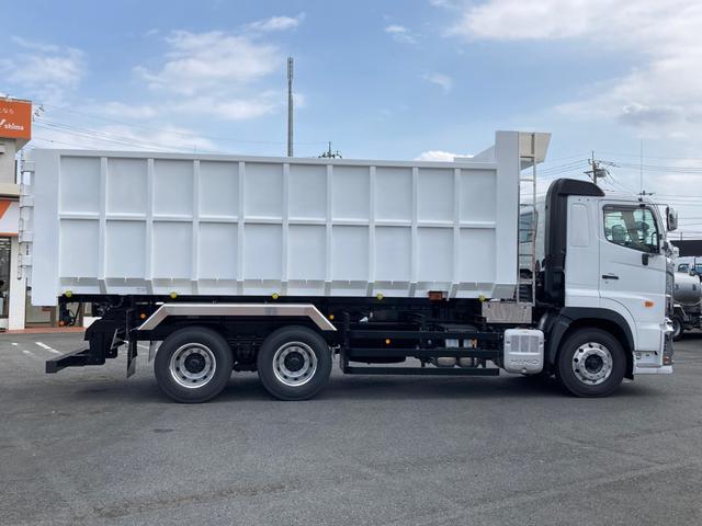 プロフィア 日野 大型 深ダンプ 26.9立米 最大積載9300kg 新明和製深ダンプ R6年8月製 リア片開き リターダー付 アルミホイール 最大積載9300kg 26.9立米 未稼働車(8枚目)