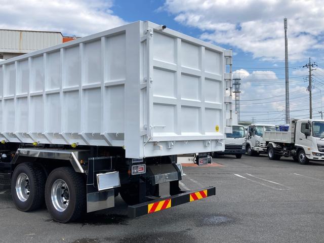 プロフィア 日野 大型 深ダンプ 26.9立米 最大積載9300kg 新明和製深ダンプ R6年8月製 リア片開き リターダー付 アルミホイール 最大積載9300kg 26.9立米 未稼働車(14枚目)