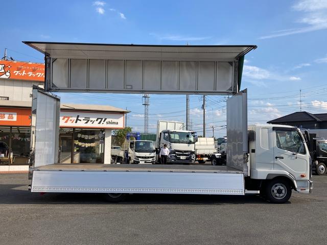 ファイター 三菱ふそう　中型アルミウイング　最大積載量２７５０ｋｇ　トレクス製アルミウイング　Ｒ５年３月製　６２００ワイドボディー　リアエアサス　ラッシングレール２段　セイコーラック２個　引き出しフック１０個　融雪使用車　フレーム防錆塗装（6枚目）