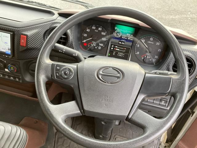 ヒノレンジャー 日野 中型 クレーン付平ボディー 最大積載2500kg タダノ4段(2.93t吊)ZX364HRSA R2年5月製 ラジコン フックイン 警報型 アウトリガー差違い セイコーラック2個 引き出しフック6個 標準ロングボディー(21枚目)