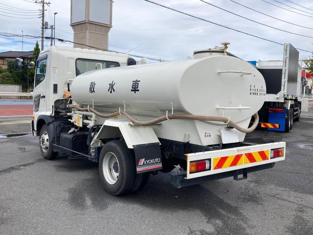 ヒノレンジャー 日野 中型 散水車 3900L 最大積載3900kg 極東製散水車 3900L R2年5月製 PTO式ポンプ 前方圧力/後方重力 散水ホース 最大積載量3900kg(4枚目)
