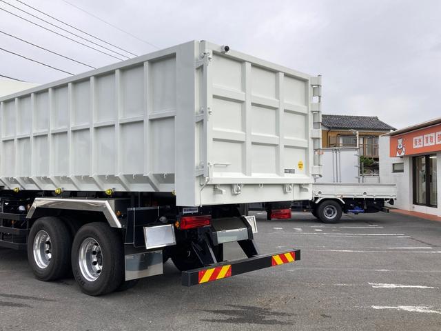 スーパーグレート 三菱ふそう　大型深ダンプ　最大積載９２００ｋｇ　新明和製深ダンプ（土砂禁止）Ｒ７年４月製　２４立米　リア片開き　ハイルーフ　アルミホイール　シフトパイロット２ペダル　最大積載量９２００ｋｇ　２２ｔベースの未稼働車（14枚目）