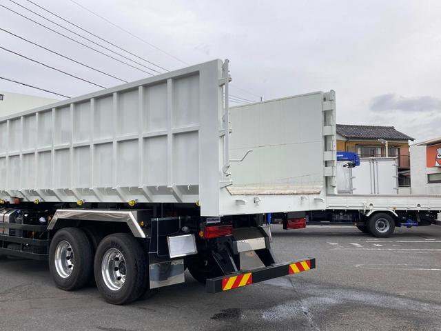 スーパーグレート 三菱ふそう　大型深ダンプ　最大積載９２００ｋｇ　新明和製深ダンプ（土砂禁止）Ｒ７年４月製　２４立米　リア片開き　ハイルーフ　アルミホイール　シフトパイロット２ペダル　最大積載量９２００ｋｇ　２２ｔベースの未稼働車（15枚目）