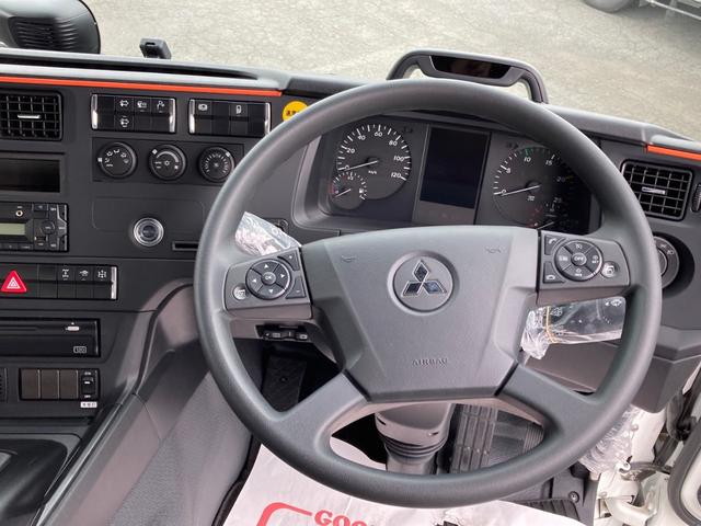 スーパーグレート 三菱ふそう　大型深ダンプ　最大積載９２００ｋｇ　新明和製深ダンプ（土砂禁止）Ｒ７年４月製　２４立米　リア片開き　ハイルーフ　アルミホイール　シフトパイロット２ペダル　最大積載量９２００ｋｇ　２２ｔベースの未稼働車（24枚目）