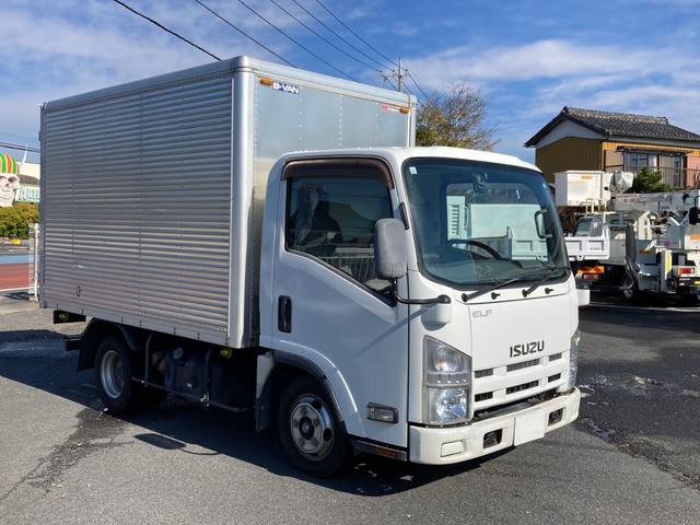 エルフトラック いすゞ 小型標準十尺アルミバン 最大積載2000kg パブコ製アルミバン H29年8月製 載せ替え ラッシングレール2段 標準十尺アルミバン 最大積載量2000kg スムーサー2ペダル(2枚目)