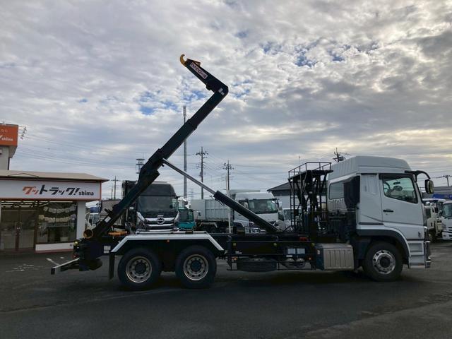 スーパーグレート 三菱ふそう　大型フックロール　最大積載１０４００ｋｇ　極東製フックロール　Ｒ５年４月製　ツインホイスト　ハイルーフ　アルミホイール　７ＭＴ　最大積載量１０４００ｋｇ（29枚目）