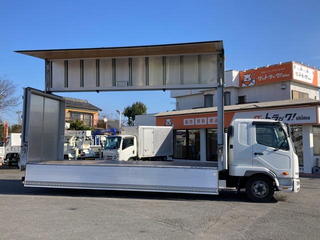 ファイター 三菱ふそう　中型アルミウイング　最大積載２７００ｋｇ　トランテックス製アルミウイング　Ｒ２年１１月製　リアエアサス　セイコーラック２個　ラッシングレール２段　引き出しフック１０個　６ＭＴ　６２ワイド　最大積載量２７００ｋｇ（6枚目）