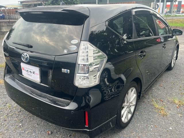 プリウスアルファ Ｇツーリングセレクション　ユーザー様買取車両　ハイブリッドメインバッテリー交換済　バックカメラ　純正１７インチアルミ　ＬＥＤヘッドライト　クルコン　ＥＴＣ　モデリスタフロントエアロ　現状販売車　納車時内外装クリーニング施工（3枚目）