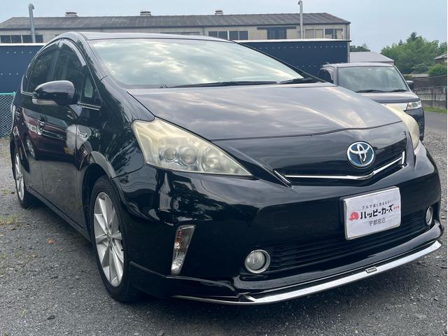 プリウスアルファ Ｇツーリングセレクション　ユーザー様買取車両　ハイブリッドメインバッテリー交換済　バックカメラ　純正１７インチアルミ　ＬＥＤヘッドライト　クルコン　ＥＴＣ　モデリスタフロントエアロ　現状販売車　納車時内外装クリーニング施工（15枚目）