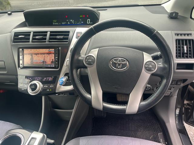 プリウスアルファ Ｇツーリングセレクション　ユーザー様買取車両　ハイブリッドメインバッテリー交換済　バックカメラ　純正１７インチアルミ　ＬＥＤヘッドライト　クルコン　ＥＴＣ　モデリスタフロントエアロ　現状販売車　納車時内外装クリーニング施工（33枚目）