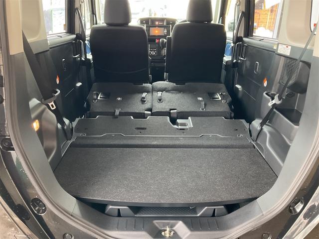 タンク カスタムG 4WD 社外ナビ・TV バックカメラ 両側パワースライドドア フルフラット スマートキー プッシュスタート 純正アルミホイール アイドリングストップ LEDヘッドランプ(18枚目)