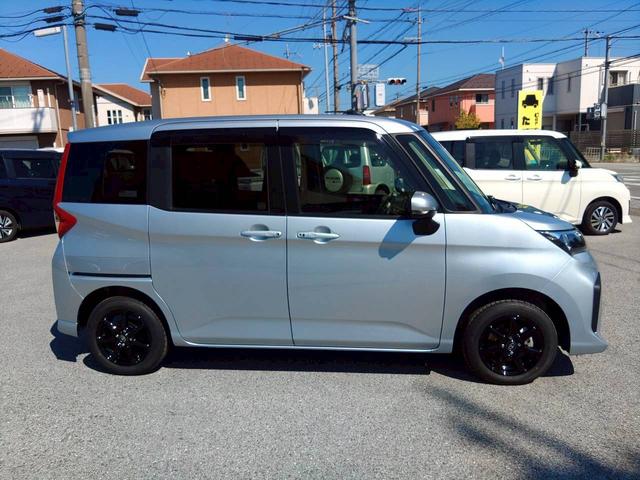 ルーミー G 後期 純正SDナビ 両側電動スライドドア 衝突軽減ブレーキ LEDヘッドライト タイヤ新品 アルミホイール ドラレコ前後 クリアランスソナー 車検2年 スマートキー 1オーナー GOO鑑定 保証整備付(4枚目)