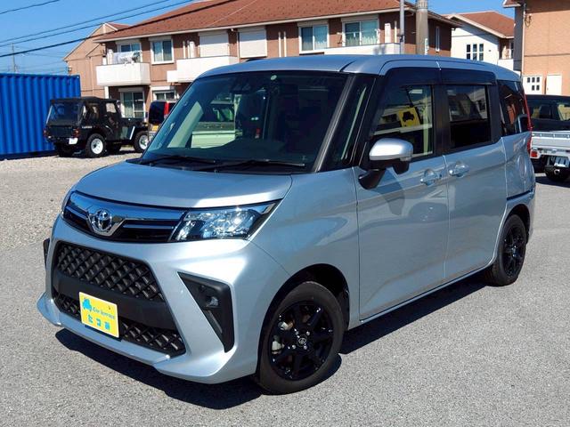 ルーミー G 後期 純正SDナビ 両側電動スライドドア 衝突軽減ブレーキ LEDヘッドライト タイヤ新品 アルミホイール ドラレコ前後 クリアランスソナー 車検2年 スマートキー 1オーナー GOO鑑定 保証整備付(9枚目)