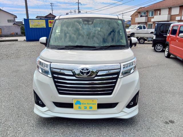 ルーミー カスタムＧ　ナビ　両側電動スライドドア　衝突軽減ブレーキ　ＬＥＤヘッドライト　アルミホイール　ドラレコ　クリアランスソナー　スマートキー　ＧＯＯ鑑定　保証　整備付（3枚目）