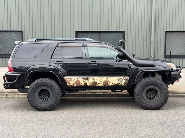 ハイラックスサーフ ＳＳＲ－Ｘ　アメリカンＶｅｒ　ビルシュタインリフトアップキット　ラテラルロッド　ＷＡＲＮ　ＵＲ８０００－Ｓ　ＦＡＣＴＯＲ５５　ソリッドレーシングタービンＺ１　ＴＯＹＯ　Ｍ／Ｔ　３１５／７５／１６　シュノーケル（31枚目）