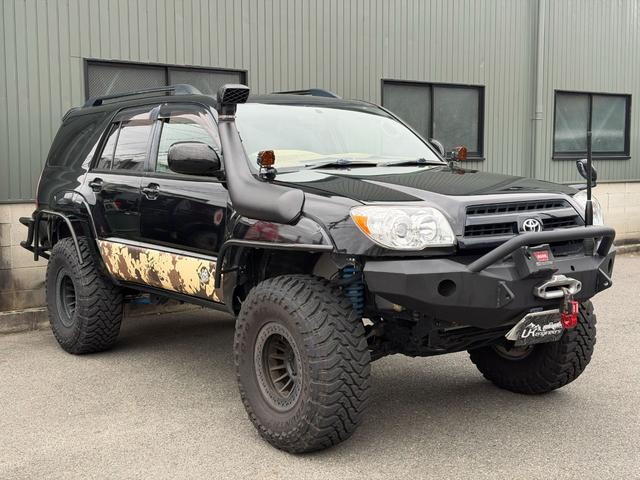 ハイラックスサーフ ＳＳＲ－Ｘ　アメリカンＶｅｒ　ビルシュタインリフトアップキット　ラテラルロッド　ＷＡＲＮ　ＵＲ８０００－Ｓ　ＦＡＣＴＯＲ５５　ソリッドレーシングタービンＺ１　ＴＯＹＯ　Ｍ／Ｔ　３１５／７５／１６　シュノーケル（32枚目）