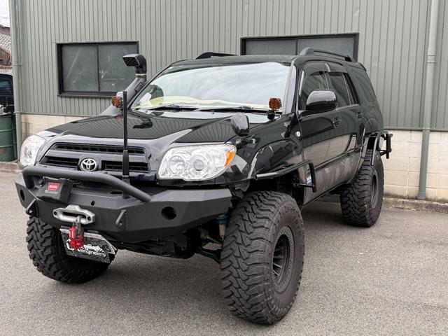 ハイラックスサーフ ＳＳＲ－Ｘ　アメリカンＶｅｒ　ビルシュタインリフトアップキット　ラテラルロッド　ＷＡＲＮ　ＵＲ８０００－Ｓ　ＦＡＣＴＯＲ５５　ソリッドレーシングタービンＺ１　ＴＯＹＯ　Ｍ／Ｔ　３１５／７５／１６　シュノーケル（48枚目）