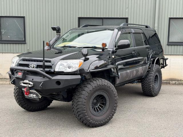 ハイラックスサーフ ＳＳＲ－Ｘ　アメリカンＶｅｒ　ビルシュタインリフトアップキット　ラテラルロッド　ＷＡＲＮ　ＵＲ８０００－Ｓ　ＦＡＣＴＯＲ５５　ソリッドレーシングタービンＺ１　ＴＯＹＯ　Ｍ／Ｔ　３１５／７５／１６　シュノーケル（51枚目）