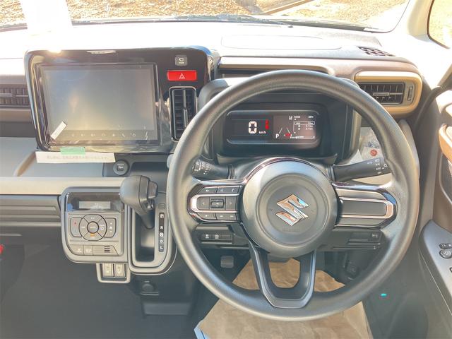 スペーシア ハイブリッドＸ　４ＷＤ　全周囲カメラ　両側電動スライドドア　ナビ　ＴＶ　クリアランスソナー　衝突被害軽減システム　オートライト　ＬＥＤヘッドランプ　スマートキー　アイドリングストップ　電動格納ミラー　シートヒーター（3枚目）