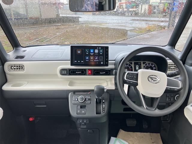 ムーヴキャンバス ストライプスＧ　４ＷＤ　バックカメラ　両側電動スライドドア　ＴＶ　クリアランスソナー　衝突被害軽減システム　オートライト　ＬＥＤヘッドランプ　スマートキー　アイドリングストップ　電動格納ミラー　シートヒーター（2枚目）