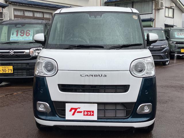 ムーヴキャンバス ストライプスＧ　４ＷＤ　バックカメラ　両側電動スライドドア　ＴＶ　クリアランスソナー　衝突被害軽減システム　オートライト　ＬＥＤヘッドランプ　スマートキー　アイドリングストップ　電動格納ミラー　シートヒーター（12枚目）
