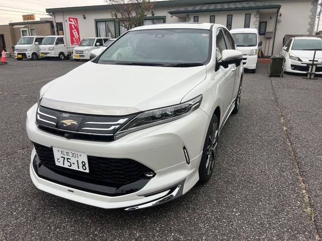 ハリアー プレミアム メタル アンド レザーパッケージ モデリスタエアロ サンルーフ 禁煙(7枚目)