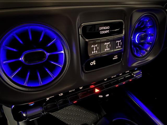 Ｇクラス Ｇ４５０ｄ　ＡＭＧラインパッケージ　ｍａｎｕｆａｃｔｕｒｅ　ｐｒｏｇｒａｍプラス　ナイトＰＫＧ　ボディ同色スペアＴ　レザーＥＸ　サンルーフ　チタニウムグレー本革　ベンチレーター　シートヒーター　全周囲カメラ　ブルメスターＳＳ（27枚目）