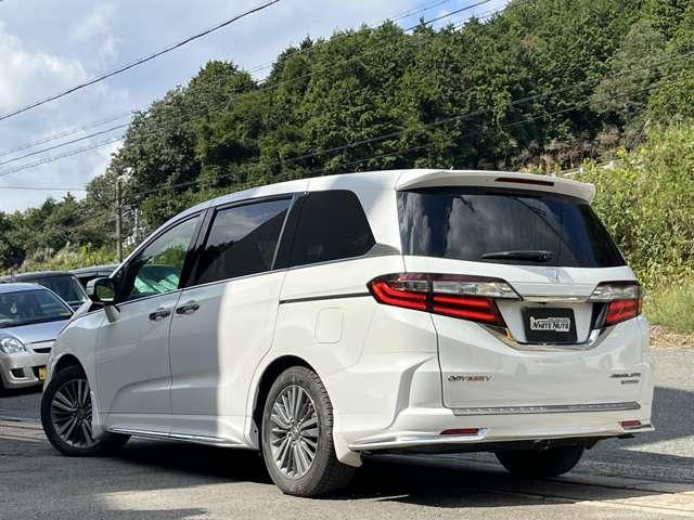 オデッセイハイブリッド ハイブリッドアブソルート・ホンダセンシング　中期モデル　ＨＶバッテリ－１年保証　両側電動スライド　ナビ　フルセグＴＶ　バックカメラ　Ｂｌｕｅｔｏｏｔｈ接続　純正ＡＷ　ＥＴＣ　スマートキー　電動シート　レーンキープアシスト　衝突被害軽減ブレーキ（5枚目）