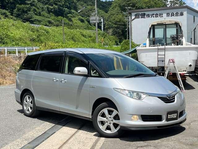 エスティマハイブリッド Ｇ　ＨＶバッテリ－１年保証　リアフリップダウンモニタ－　バックカメラ　フルセグＴＶ　ＨＤＤナビ　両側電動スライド　クルコン　パーキングアシスト　純正ＡＷ　フォグライト　アダプティブヘッドライト　電動シート（9枚目）