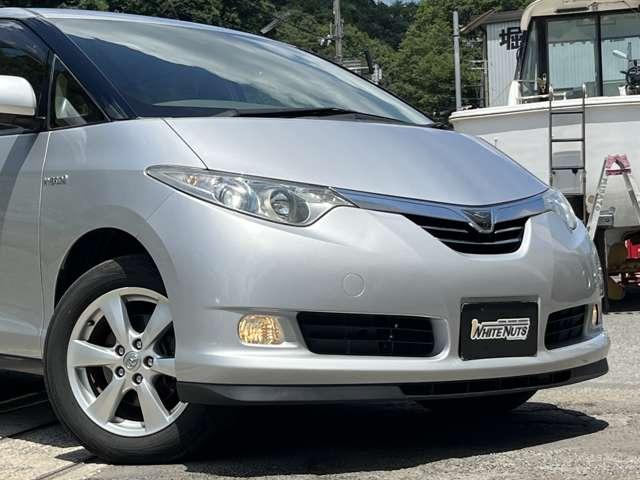 エスティマハイブリッド Ｇ　ＨＶバッテリ－１年保証　リアフリップダウンモニタ－　バックカメラ　フルセグＴＶ　ＨＤＤナビ　両側電動スライド　クルコン　パーキングアシスト　純正ＡＷ　フォグライト　アダプティブヘッドライト　電動シート（17枚目）