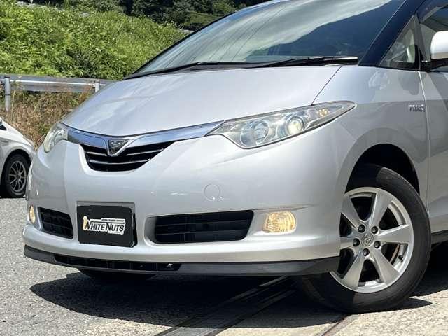 エスティマハイブリッド Ｇ　ＨＶバッテリ－１年保証　リアフリップダウンモニタ－　バックカメラ　フルセグＴＶ　ＨＤＤナビ　両側電動スライド　クルコン　パーキングアシスト　純正ＡＷ　フォグライト　アダプティブヘッドライト　電動シート（18枚目）