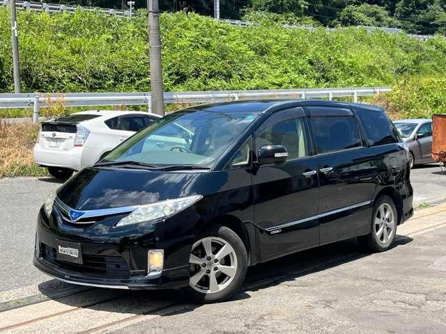 エスティマハイブリッド Ｘ　ＨＶバッテリ－１年保証　　モデリスタエアロ　フルセグＴＶ　ナビ　ＨＩＤ　　Ｂｌｕｅｔｏｏｔｈ接続　盗難防止装置　スマートキー　電動スライド　純正ＡＷ　アダプティブヘッドライト　フォグライト（9枚目）